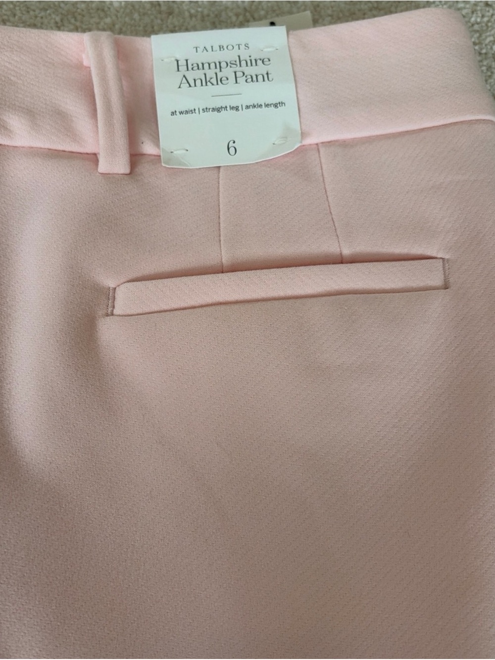 Talbots Pink Tailored Ankle Pants - Picture 5 of 5
